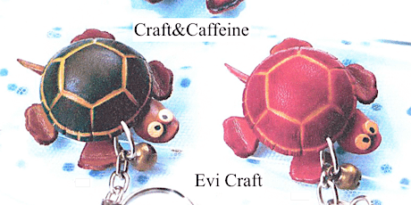 Leather craft for kids "Turtle keychain" primary image
