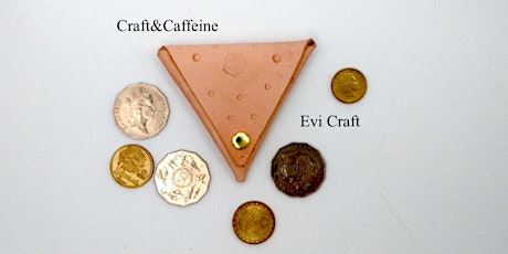 Leather craft for kids "Triangle coin purse" primary image
