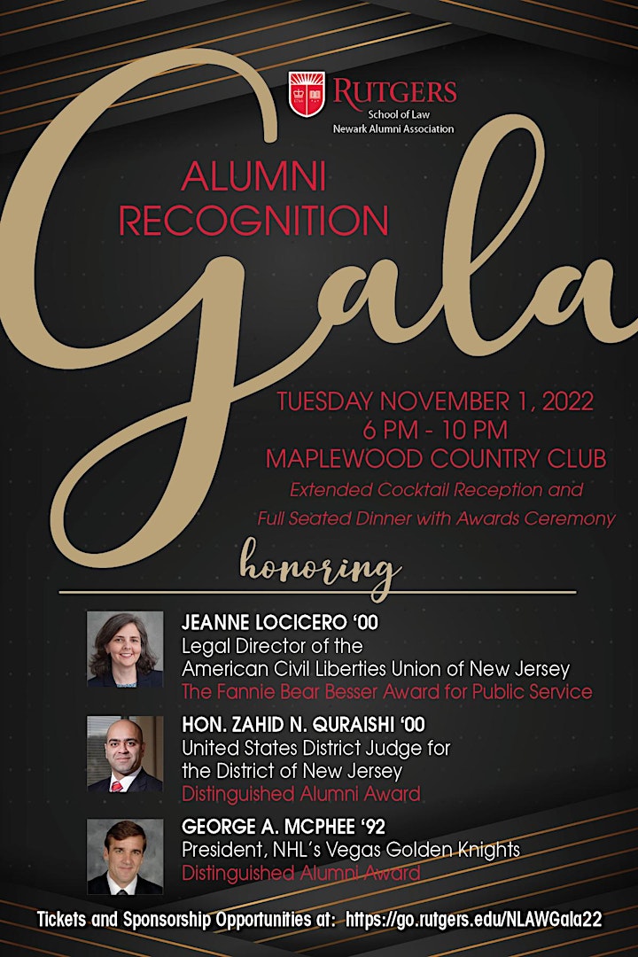 Rutgers School of Law - Newark Alumni Recognition Gala 2022 image