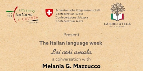 Italian Language Week with Melania Mazzucco