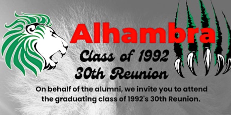 Alhambra High School 30th Reunion Class of 1992