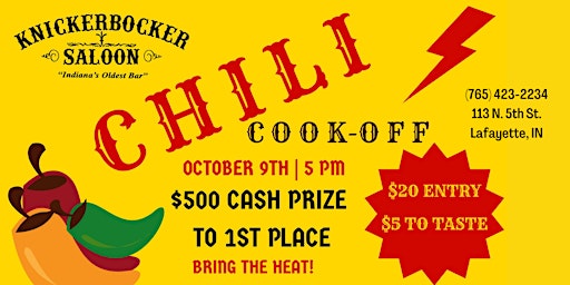1st Annual Knickerbocker Chili Cook-Off