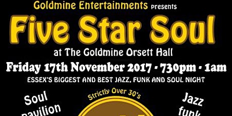 5 Star Soul at The Goldmine Orsett Hall - 17th November 2017 primary image