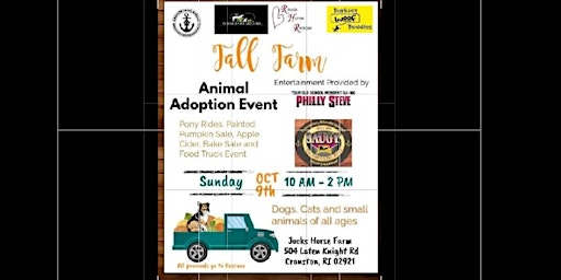 Fall farm animal adoption event