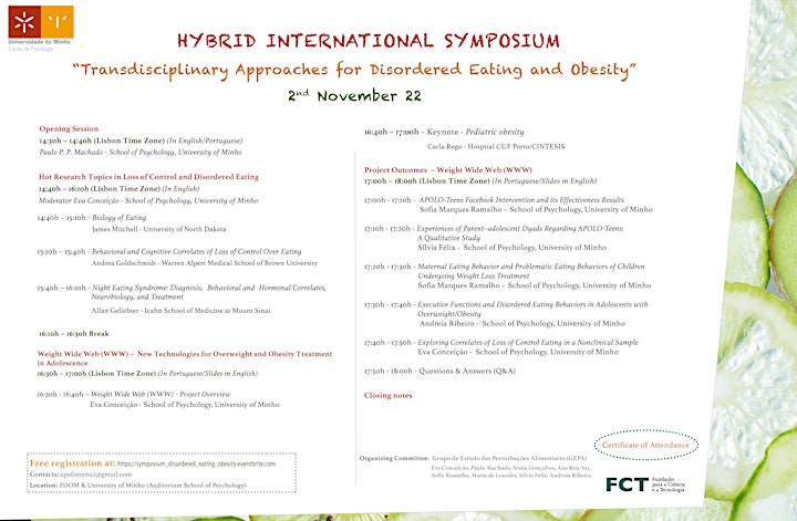 Symposium "Transdisciplinary approaches for disordered eating and obesity" image