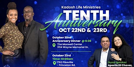 Kadosh  Life Ministries 10th Anniversary Celebration