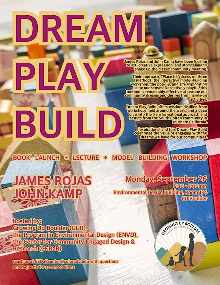 Dream, Play, Build: lecture + workshop image