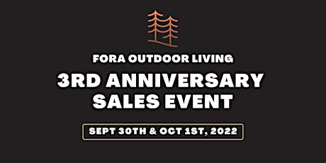 Fora Outdoor Living's 3rd Anniversary Sales Event