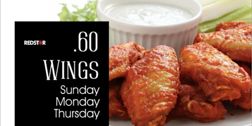 .60 wings (Sunday - Monday - Thursday)