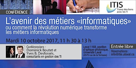 Révolution numérique et transformation des métiers «informatiques» primary image