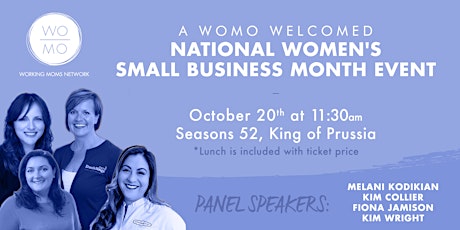 A WoMo Welcomed Women's National Small Business Month Event