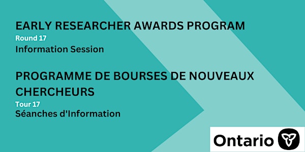 Early Researcher Awards Program - Information Session 3 (Recorded)