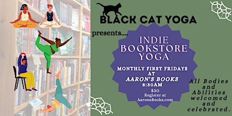 Indie Bookstore Yoga with Black Cat Yoga Lititz