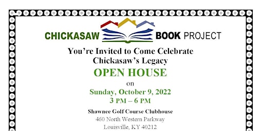 Chickasaw Book Project Open House