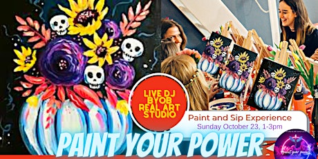 Skulls and Flowers Art Experience $35