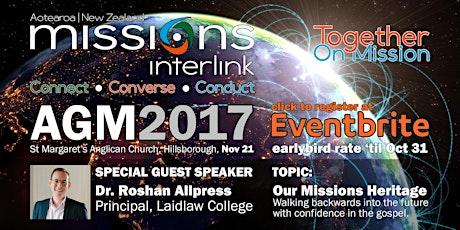 Missions Interlink NZ AGM2017 primary image