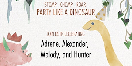 Dinosaur Birthday Celebration