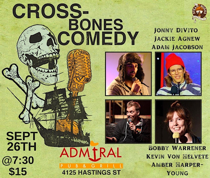 CROSS-BONES COMEDY | Live Monday Night Stand-Up Comedy Show in Burnaby image