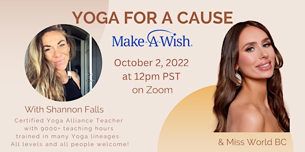 Yoga for a Cause with Shannon Falls and Miss World British Columbia