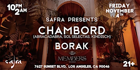 Chambord & Borak at Members presented by Safra
