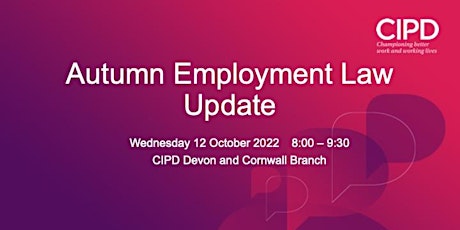 Autumn Employment Law Update. primary image