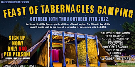 Feast of Tabernacles Camping 2022