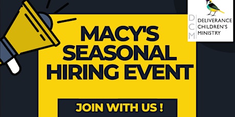 Macy's Local Hiring Event ~ 9/27/22