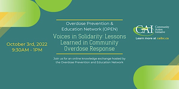 Voices in Solidarity: Lessons Learned in Community Overdose Response