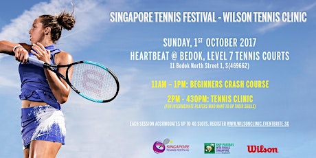 Singapore Tennis Festival -  Wilson Tennis Clinic primary image
