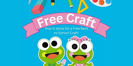 Free Back-To-School Craft at sweetFrog Laurel