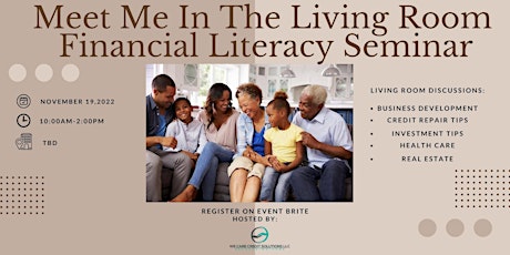 Meet Me In The Living Room Financial Literacy Seminar