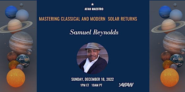 AFAN presents: Samuel Reynolds