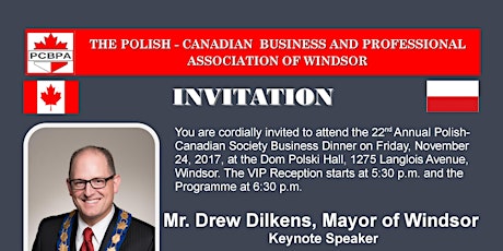 22nd Annual Polish-Canadian Business Dinner in Windsor primary image