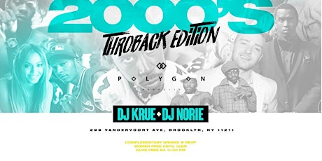 Throwback Saturday Night w/ Open Bar, Rooftop, Free Entry