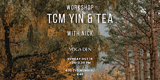No Tea No Yin: TCM Yin & Tea workshop @ Yoga Den Amsterdam