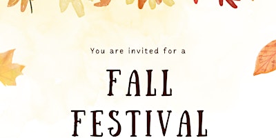 Fall Festival Extravaganza and Fundraiser