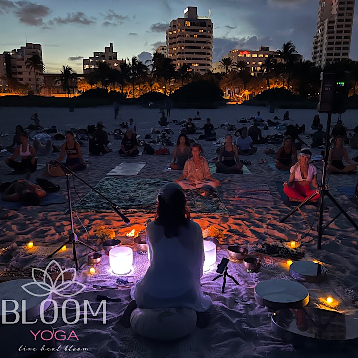 18th ST Full Moon Yoga & Sound Bath at the Beach image