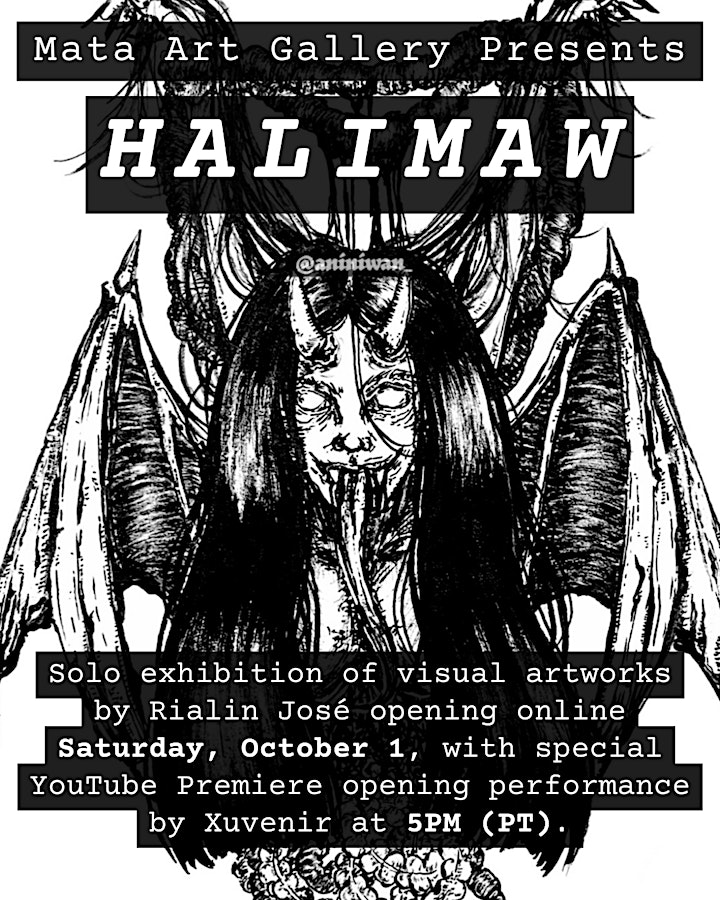 Opening of "HALIMAW" by Rialin José w/ online performance by Xuvenir image