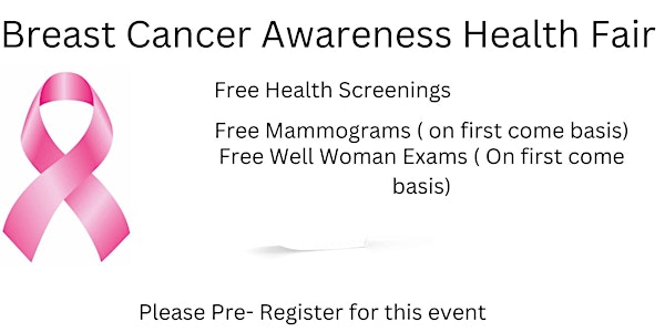 Breast Cancer Awareness Health Fair