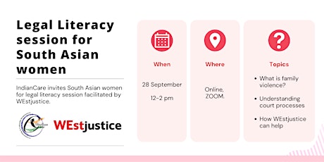 Legal literacy session for South Asian women