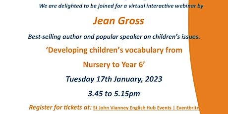 Developing Children's Vocabulary with Jean Gross