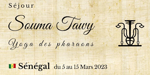 Pré-Inscriptions Séjour Souma Tawy Yoga Sénégal Mars 2023
