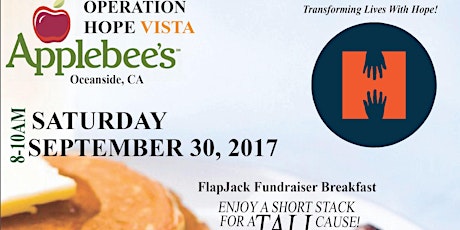 Applebee's Flapjack Fundraiser Breakfast benefiting Operation HOPE - Vista primary image
