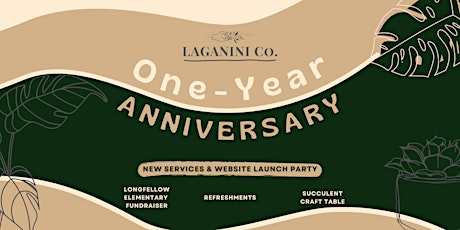 Laganini Co.'s One-Year Anniversary + Fundraiser for Longfellow Elementary