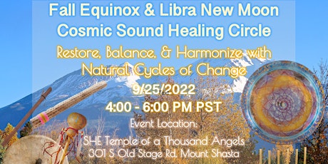 Fall Equinox & Libra New Moon Cosmic Sound Healing Circle