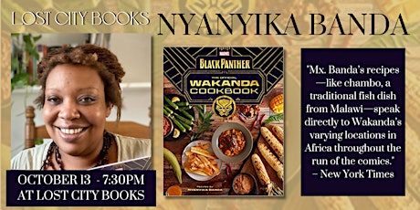 Black Panther: The Official Wakanda Cookbook by Nyanyika Banda!