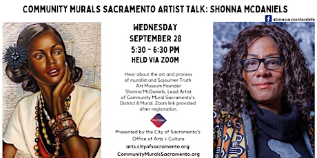 Community Murals Sacramento Artist Talk: Shonna McDaniels