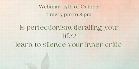 Is Perfectionism derailing your life? Learn how to manage your inner critic