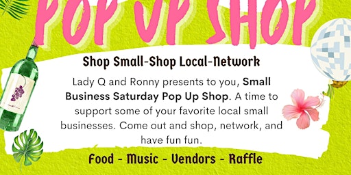 Small Business Saturday Popup