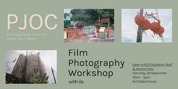 [Workshop] Film Photography Workshop with ila